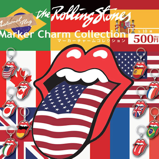 画像1: 緊急!!!９月２４日（木）AM１１時締切／The Rolling Stones 国旗マーカーチャーム（１月）【▼５００円カプセル ２０個入り ローソンエンタテインメント】＋正規台紙